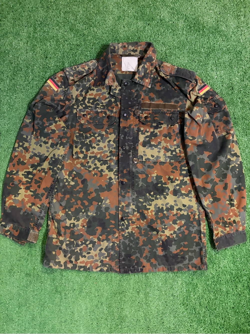 Vintage German Military Flecktarn Camo Field Jacket